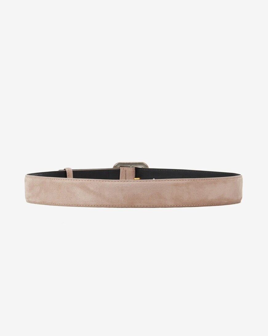 SUEDE-EFFECT BELT GREGE ALVARO