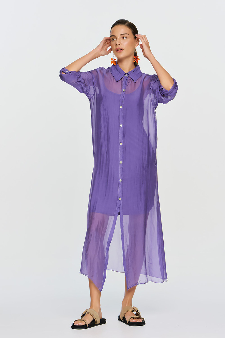 APHRODITE LONG SHIRT PURPLE