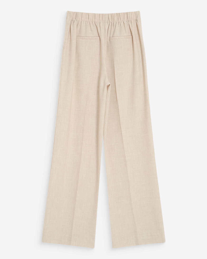 STRAIGHT TAILORED TROUSERS SABLE VALIGNY