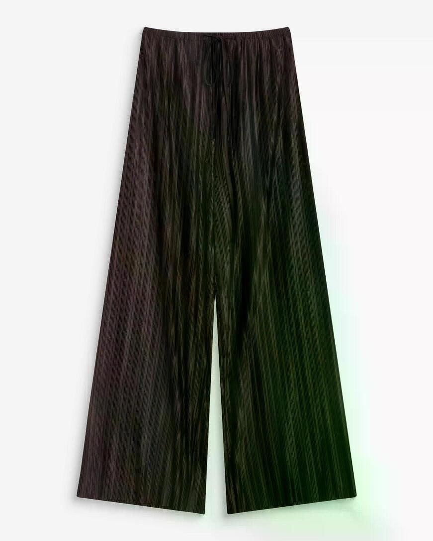 PLEATED WIDE-LEG PANTS CHOCOLAT WONKA,M