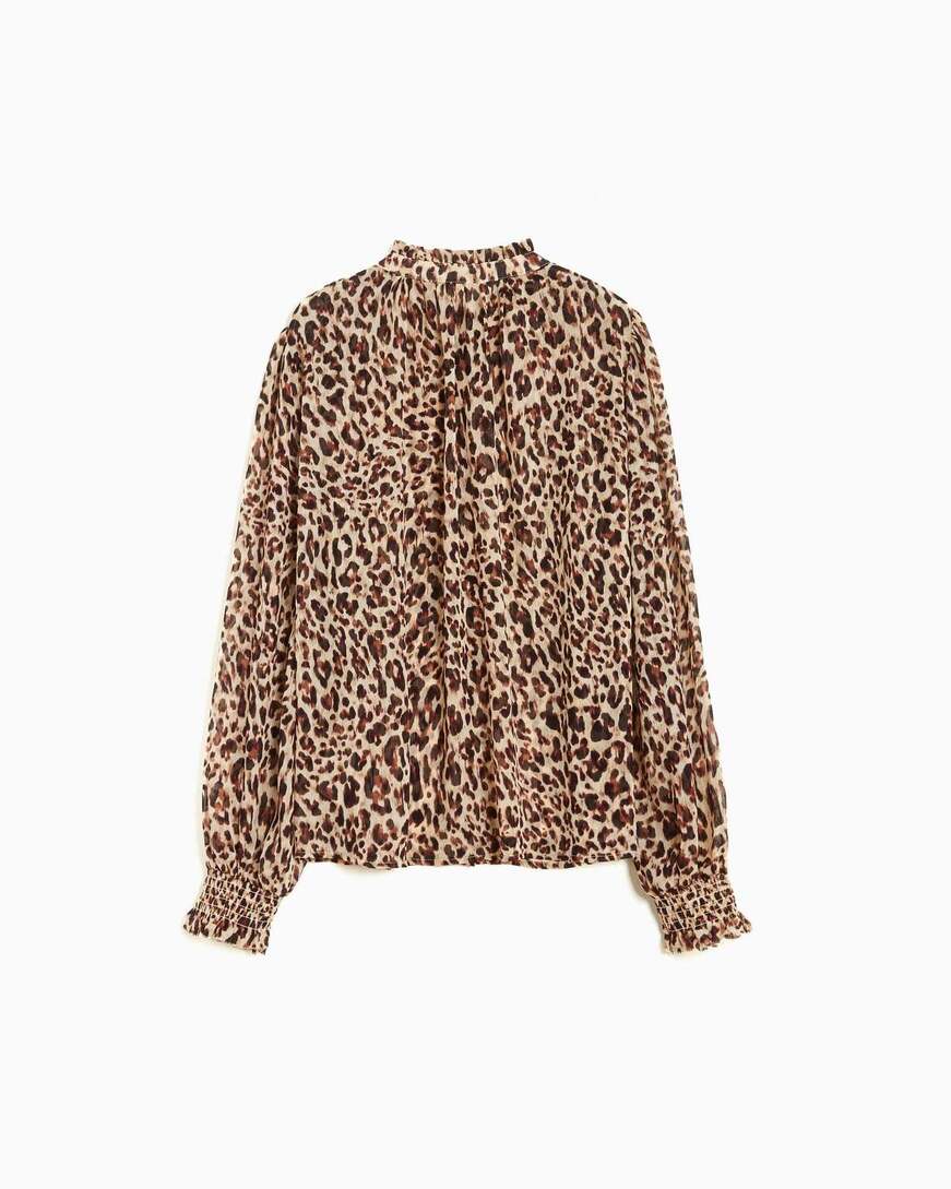 FLOWY PRINTED BLOUSE LEO ALMIRA