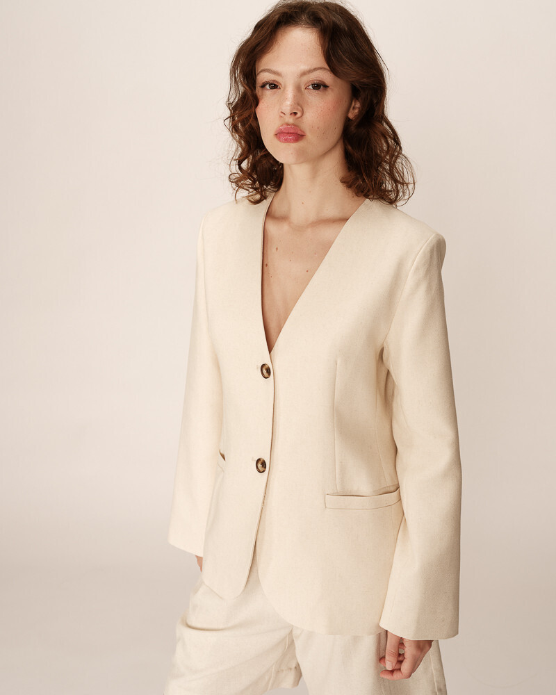 BLAZER ECRU PEYTON GRACE & MILA