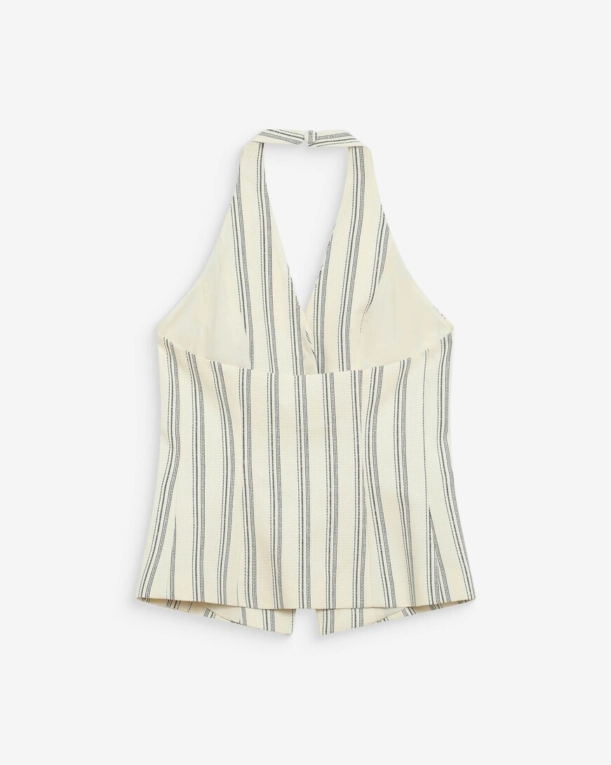 TAILORED V-NECK OPEN-BACK VEST WINIKA,L