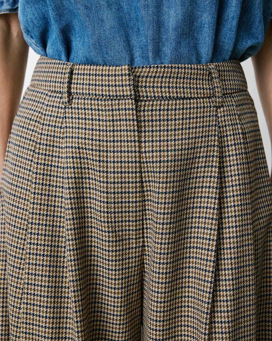 HOUNDSTOOTH SUIT BEIGE ALMOND