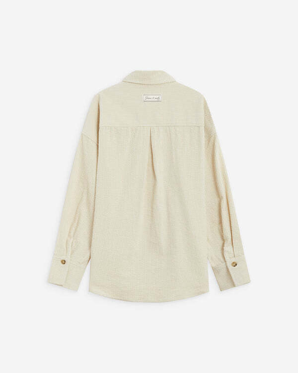 RELAXED CORDUROY SHIRT ECRU ANGE